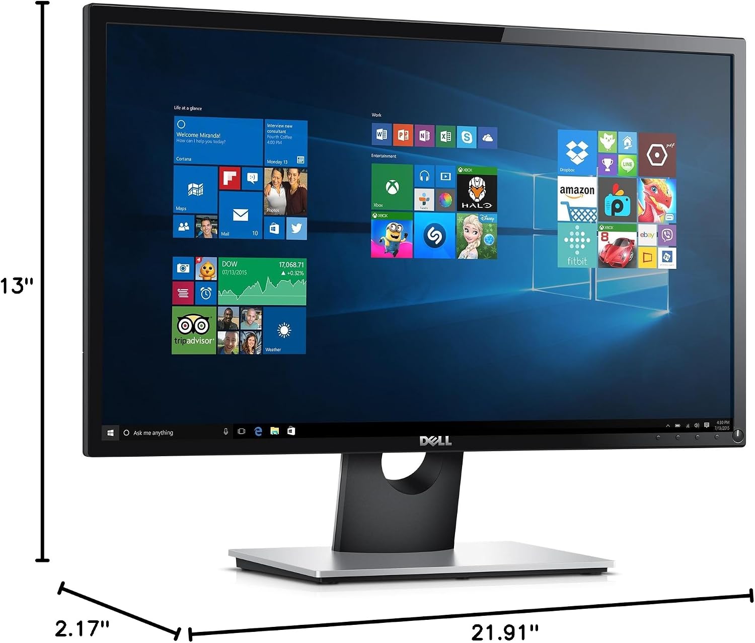 Dell SE2416HX 23.8' Screen LED-Lit IPS Monitor