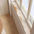 Drsyffsup Modern Fashion Window Sill Mat 1m 120cm 1.5m 1.6m 1.8m 200cm, Water Absorbent Mats with Non-Slip Rubber Back, Washable Soft Balcony Protective Pad Cuttable(24x71in/60x180cm)