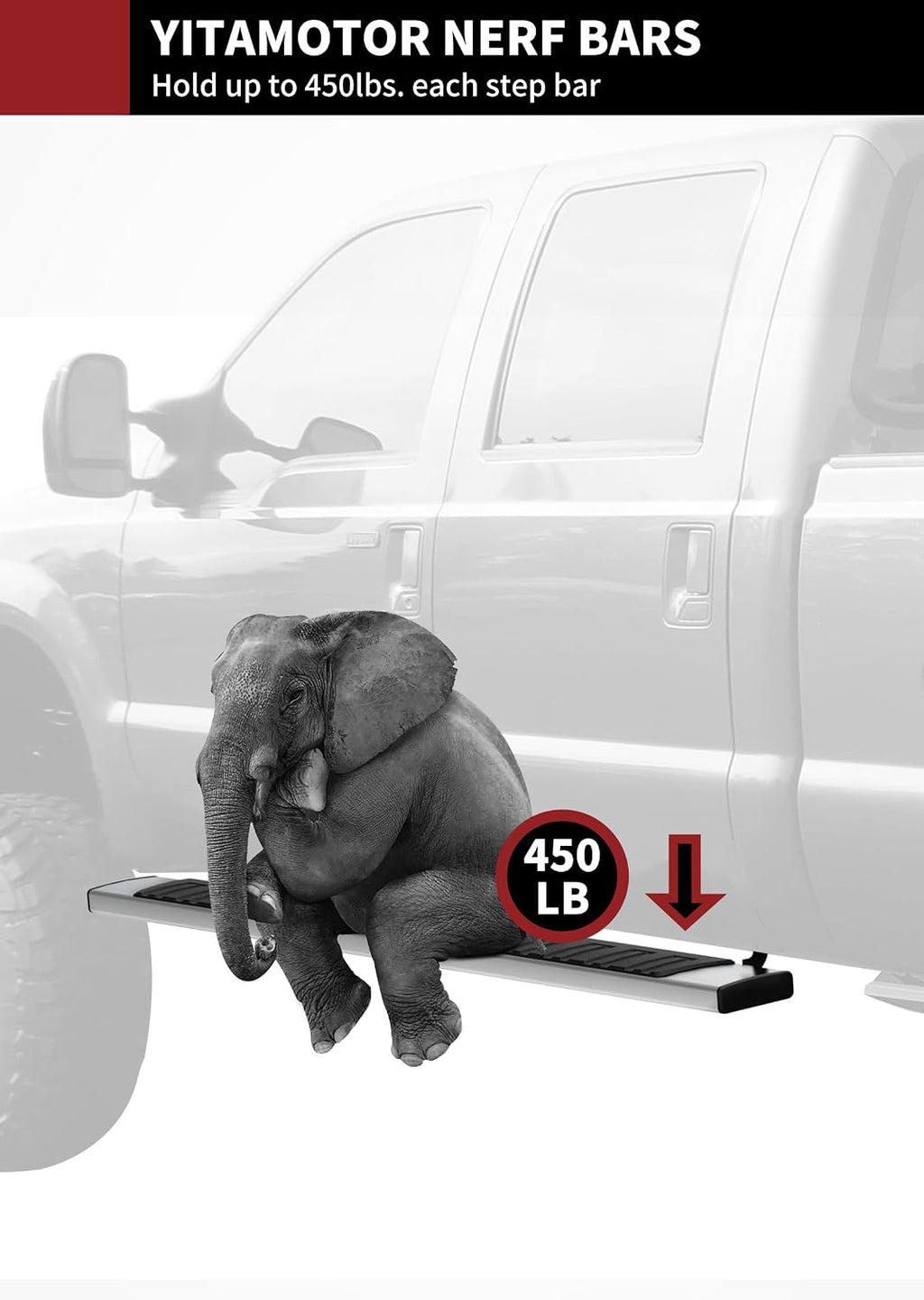 YITAMOTOR 6.5 inches Running Boards Compatible with 2015-2026 Chevy Colorado/GMC Canyon Crew Cab Side Step Nerf Bars