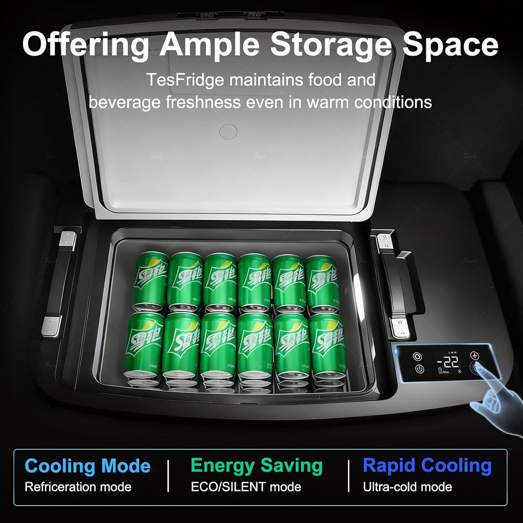 Tlyard Model Y Trunk 35L App Control Fridge 2020-2025 Huge Car Refrigerator, Car Freezer for Tesla Model Y Juniper 2026 2025, -7.6℉-50℉ Trunk Portable Freezer for Camping Tailgating Road Trip Home