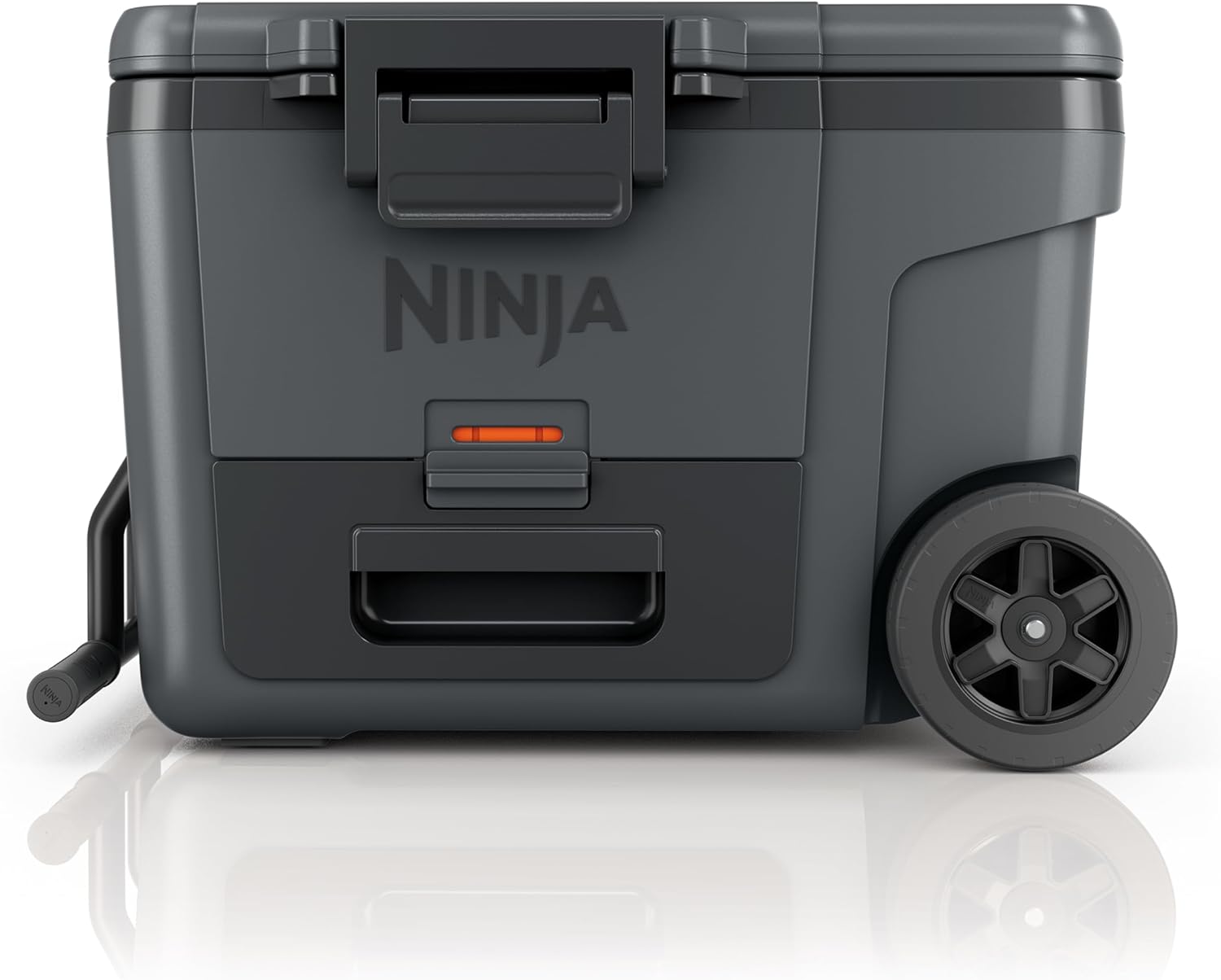 Ninja | Cooler | FrostVault 45QT Cooler with Wheels | Insulated with Temp Dry Storage Drawer | Keeps Ice Cold for Days | for the Beach, Camping, Picnics & More | Grey | FB245CG