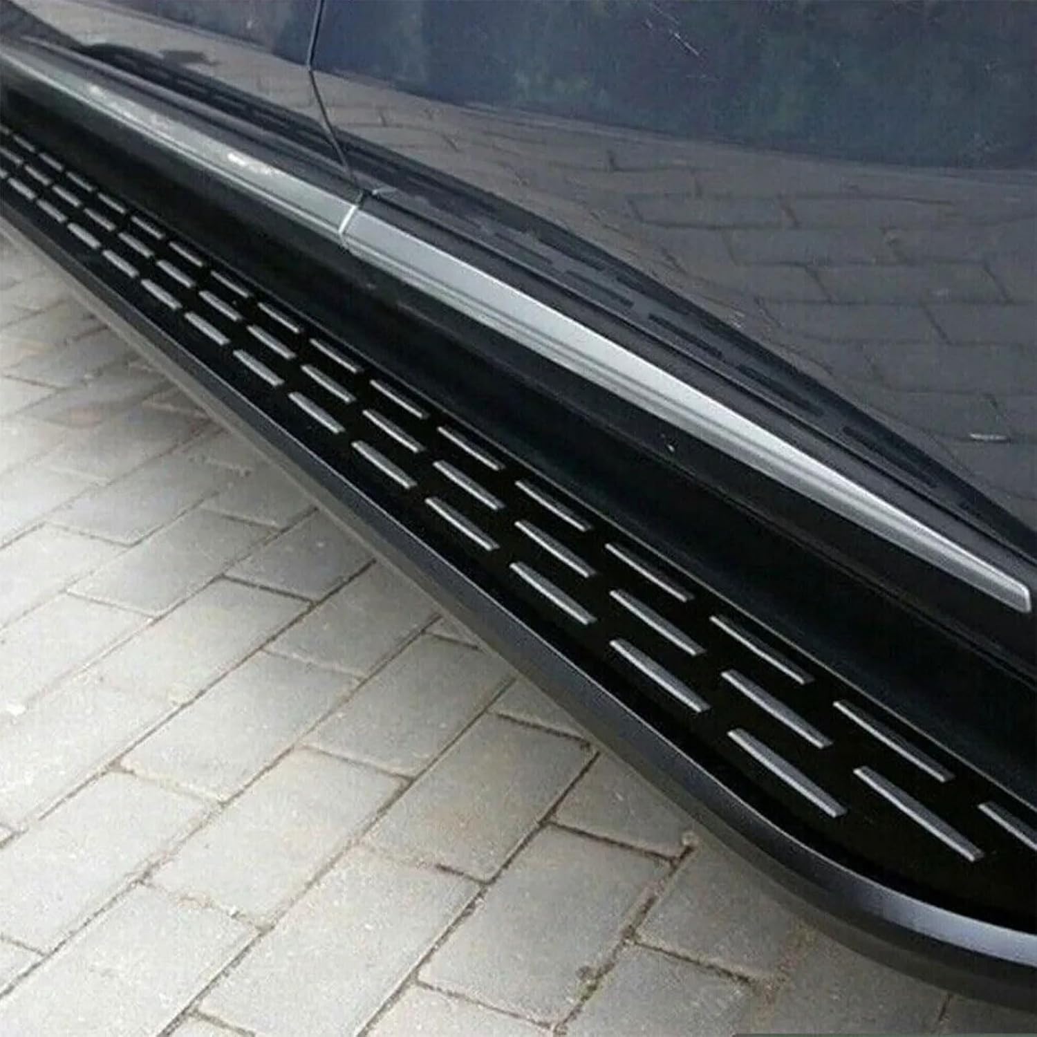 2Pcs Running Board Fit for Nissan Pathfinder 2022-2025, Fixed Side Steps Nerf Bar Pedal Protector Rail Board, Black Aluminum