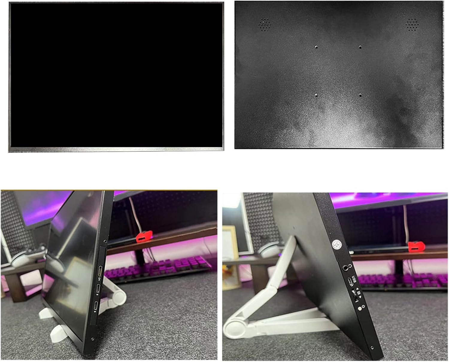 16inch Portable Monitor for Laptop Laptop Screen Extender USB C Travel External Display Gaming for Pc Computer Portable with Speakers
