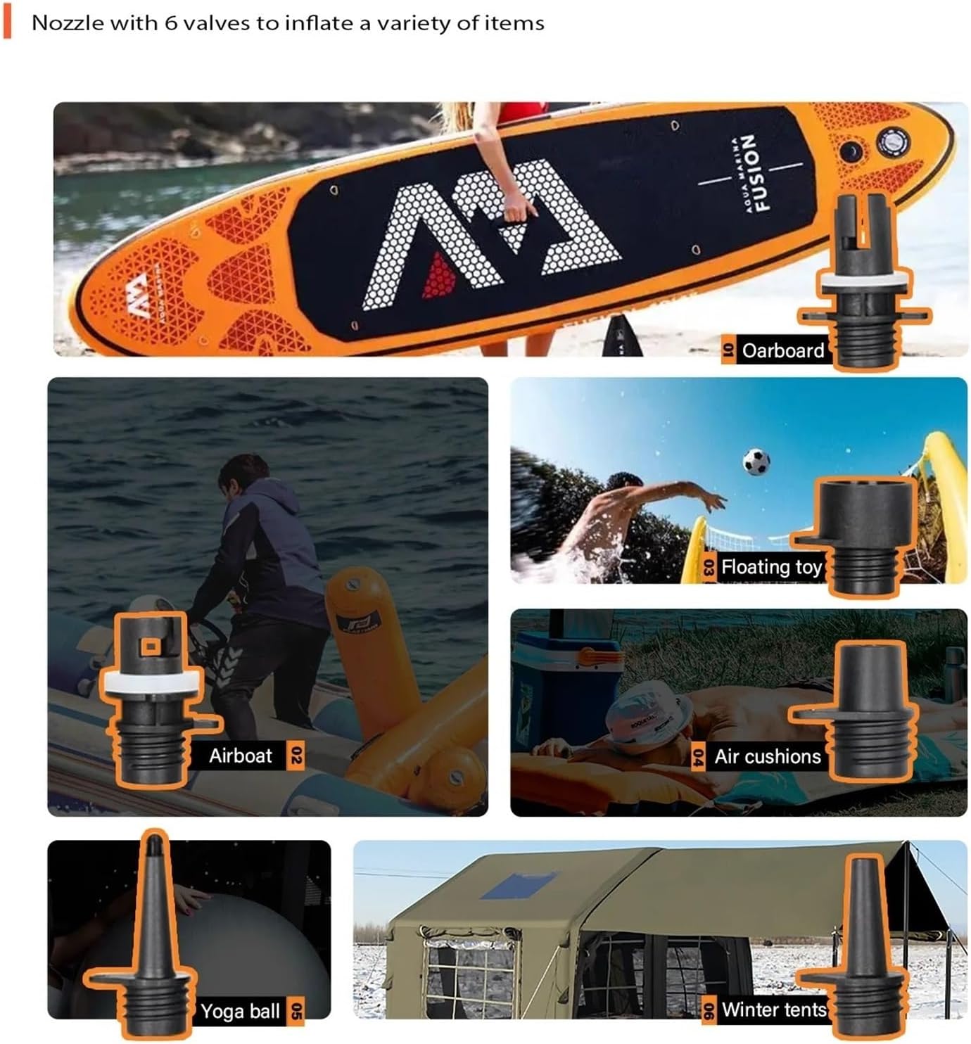 Tire Inflator, 20PSI SUP Portable Electric Pump Rechargeable For Outdoor Paddle Board Airbed Inflatable,Dual Use Air Pump