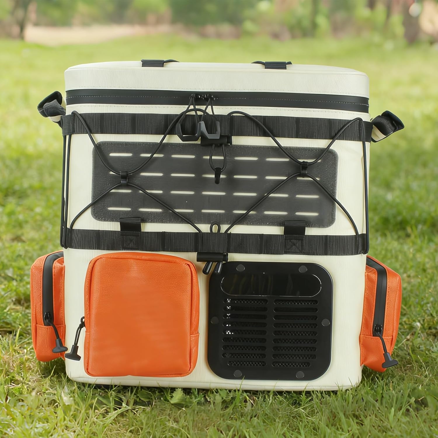 Bxiadbzl Backpack Car Refrigerator 19QT/18L - 12V DC/AC Compressor Cooler, -4~68℉ Quick Freeze for Truck,RV,Camping