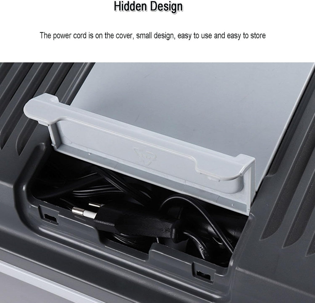 Electric Car Cooler & Warmer with 12V DC & 220V AC Outdoor Fridge Portable Insulated Box Stall Ice Bucket Fresh-Keeping Small Refrigerator for Travel, Camping, Vehicles, Home