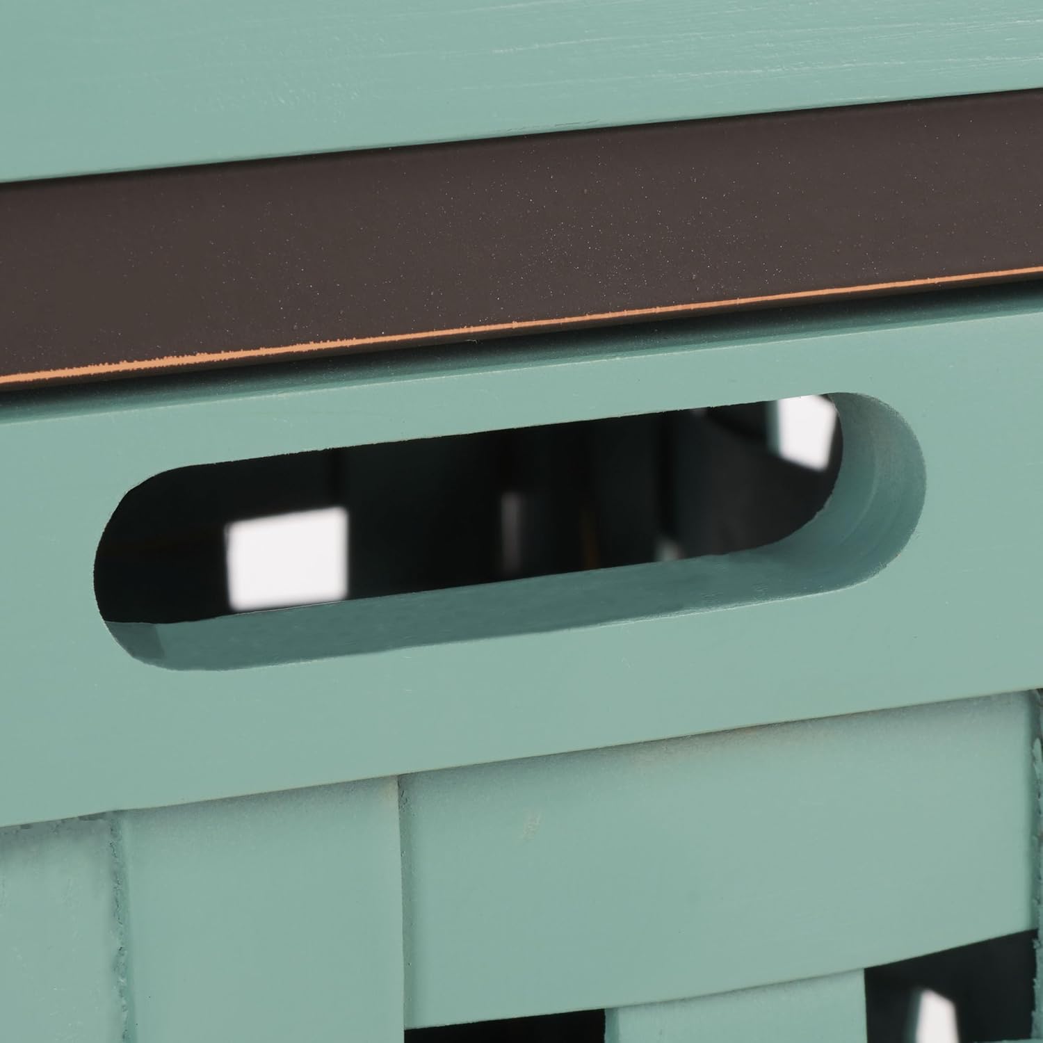 SAFAVIEH Home Collection – Isaac Dusty Green Wooden Storage Bench with Drawers, Entryway & Mudroom Seating, Iron Frame Design, Fully Assembled (AMH6530B)