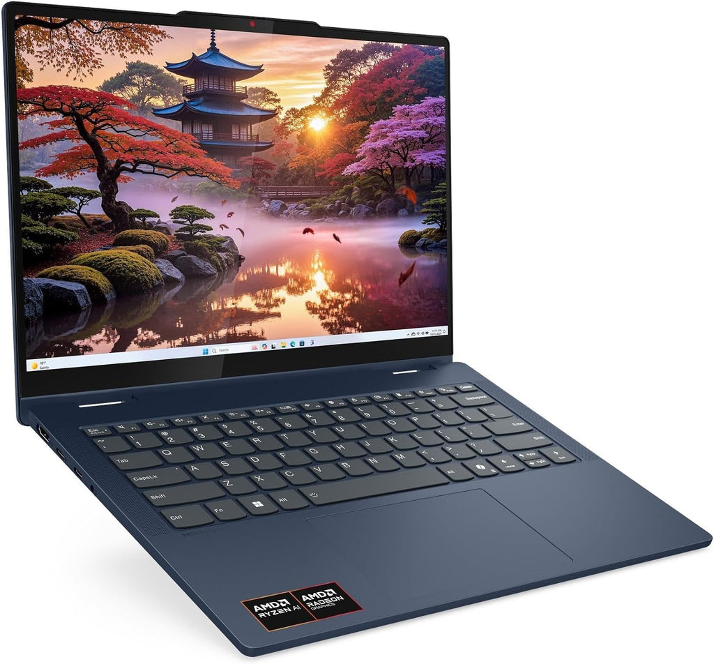 Lenovo 2025 IdeaPad 5 2-in-1 14AKP10 Personal Laptop - 14' 1920x1200 Touchscreen - AMD Ryzen AI 7 350-16GB RAM-2TB SSD - AMD Radeon 860M Graphics - HD Audio - 1080P + IR Camera - W11H - Cosmic Blue