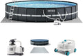 INTEX 26329EH Ultra XTR 18ft x 52in Above Ground Swimming Pool Set with Sand Filter Pump and Deluxe Automatic Vacuum Cleaner