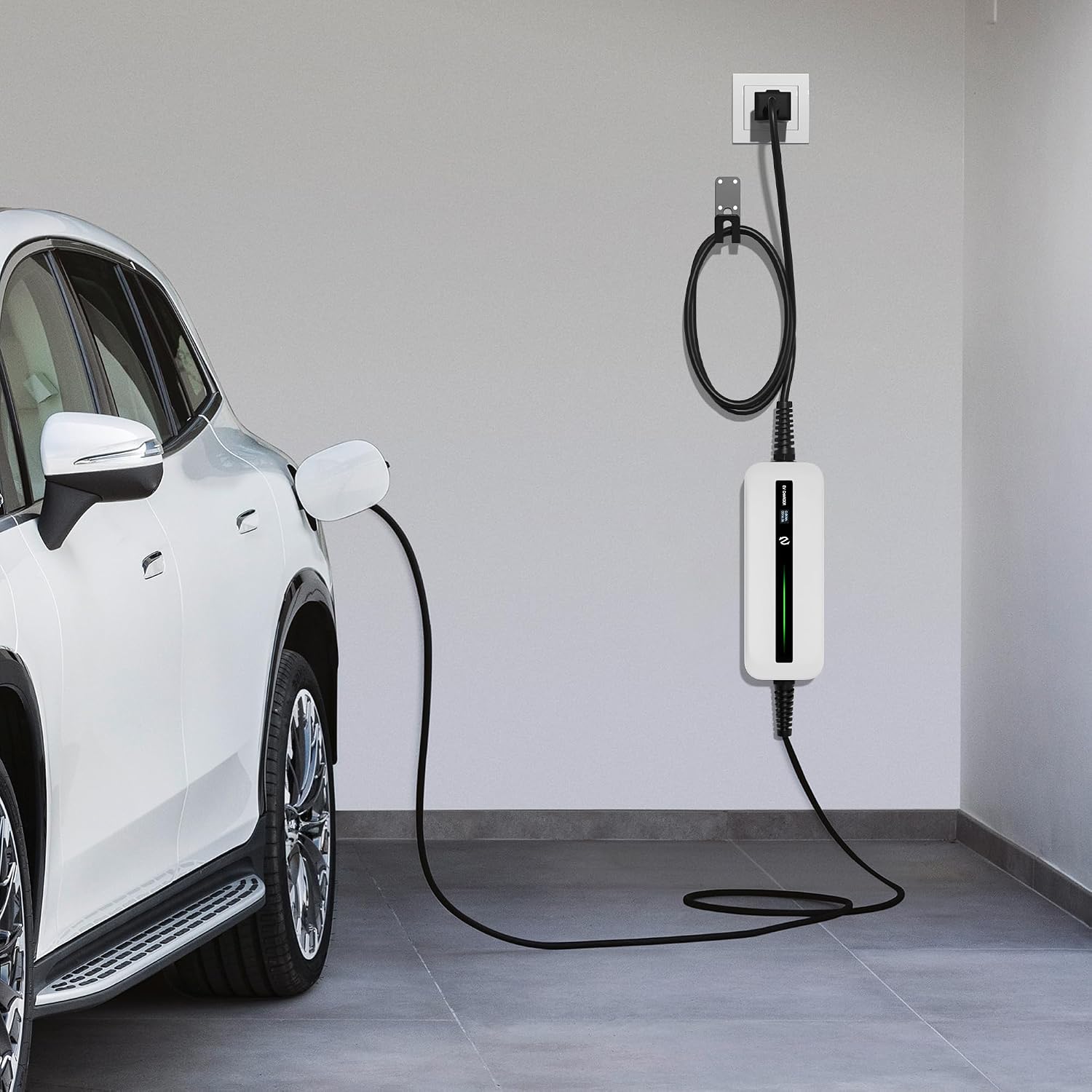 Morec Level 1 ev Charger, Electric Vehicle Portable Charger with 25FT Cable, Home EV Car Charging Station 15A 110V NEMA 5-15P, for All J1772 Cars