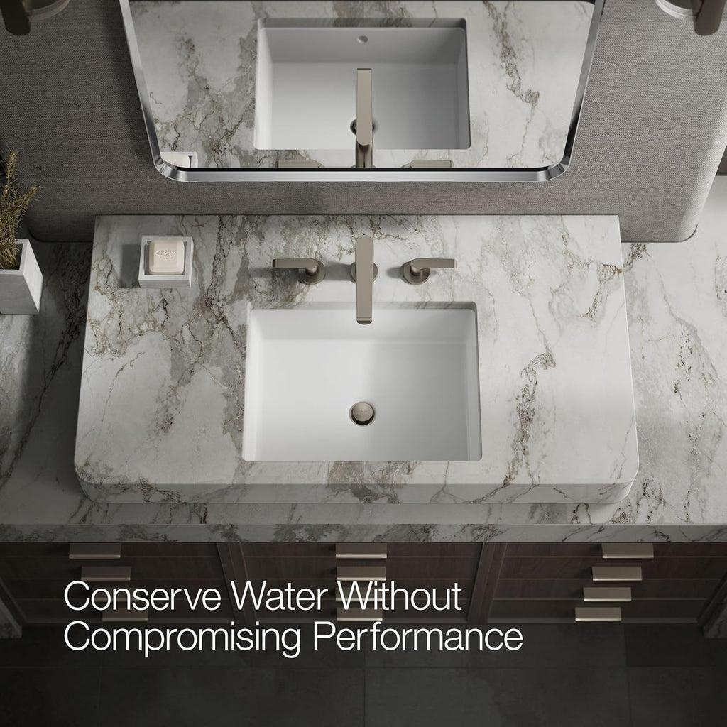 Kohler 97352-4-BN Avid® Widespread Bathroom Sink Faucet, 1.2 gpm, Vibrant Brushed Nickel