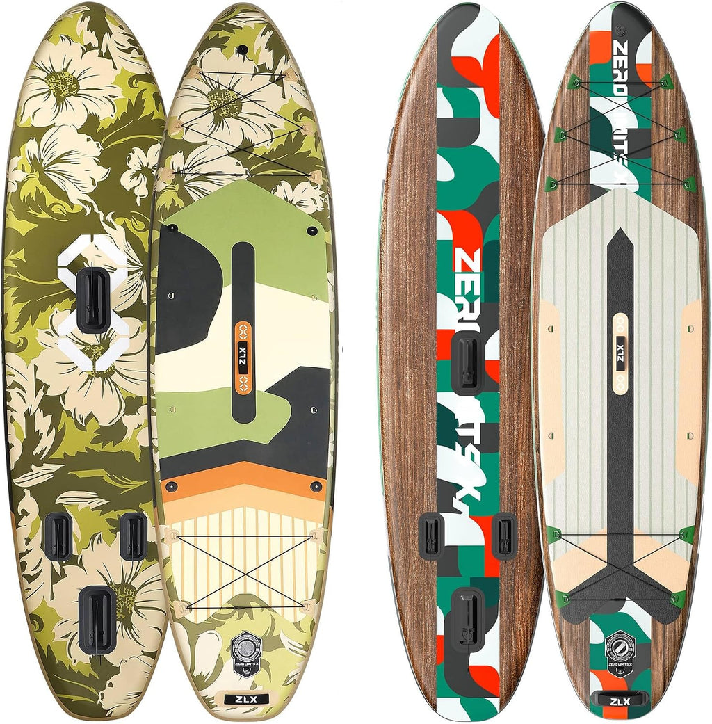 2 PCS Paddle Board - 10.5 FT Inflatable Stand Up Paddle Board with Accessories & 11.5 FT Inflatable Stand Up Paddle Board Skill Levels, Adults & Youth