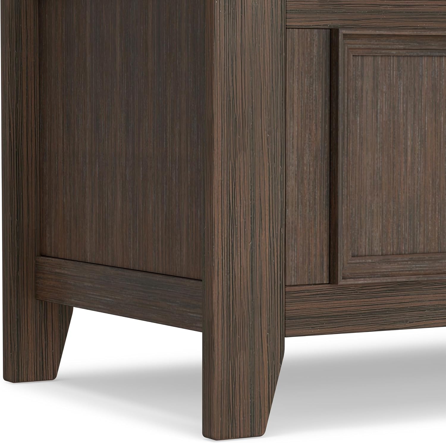 SIMPLIHOME Amherst Entryway Storage Bench - 48 inch Wide Solid Wood Hallway Seat in Farmhouse Brown, Transitional Bench for Entryway or Living Room with Lift-Up Lid and Spacious Storage