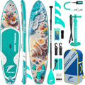 11'/11'6' x 33'/34' x 6' Inflatable SUP Paddle Board – Extra-Wide, Stable Stand Up Paddle Board with Premium Full Accessory Set for Adults & Youth
