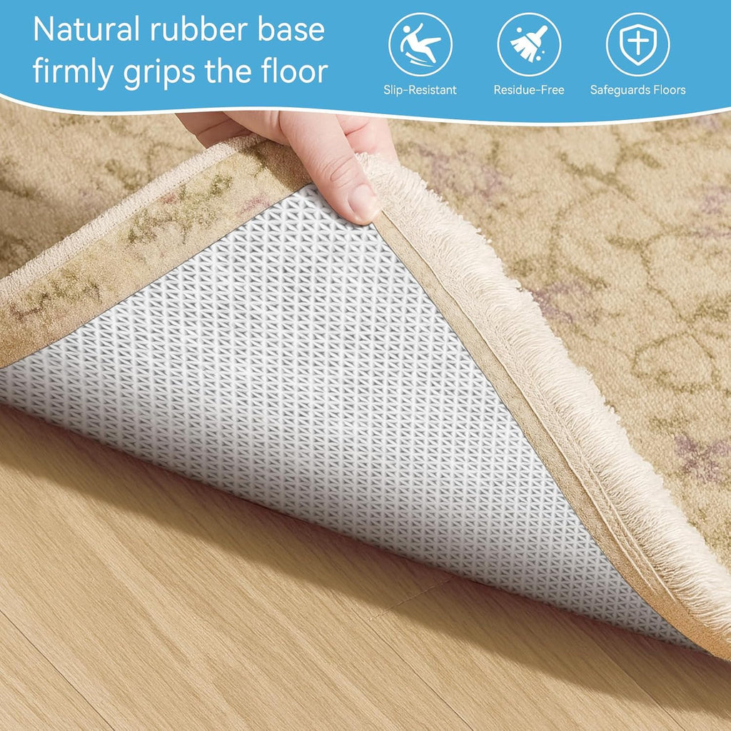Warmstar 10x14 FT Non Slip Rug Pad,100% Waterproof Felt Pad for Hardwood Floors,1/2' Thick Carpet Rug Pad with Natural Rubber Backing, Secure Grip & Floor Protection