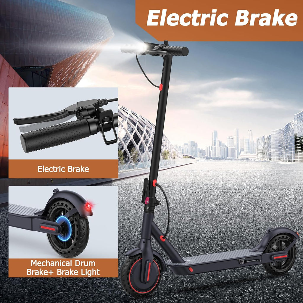Qlaway 8.5' E Scooter for Adults 19/22 MPH 350/500W Motor 187.2/288.6/441WH Battery, Motorized Scooter Up to 22 Miles Range, Foldable Bearing 265 LBS/APP Control