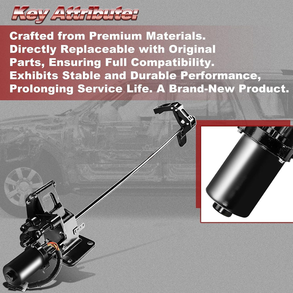 Driver Side Power Running Board Motor Assembly with Front & Rear Bracket Compatible with Ford Expedition 2007-2017, Lincoln Navigator 2007-2014. for 131.0 inch Wheelbase only