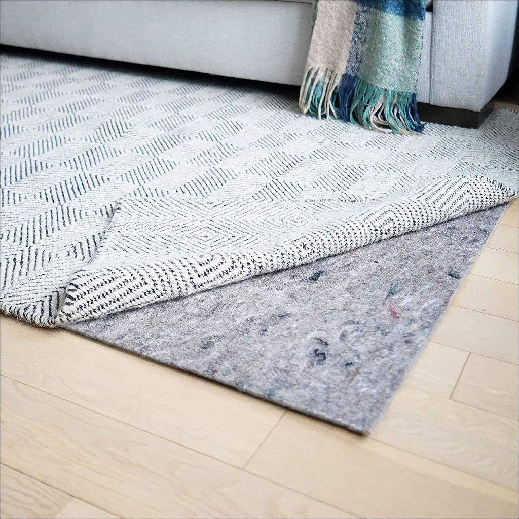 RUGPADUSA, 5'3' x 7'6', 100% Felt Rug Pad (3/8' Thick), Safe for All Floors, Low-VOC, Made in the USA, 2-Year Warranty