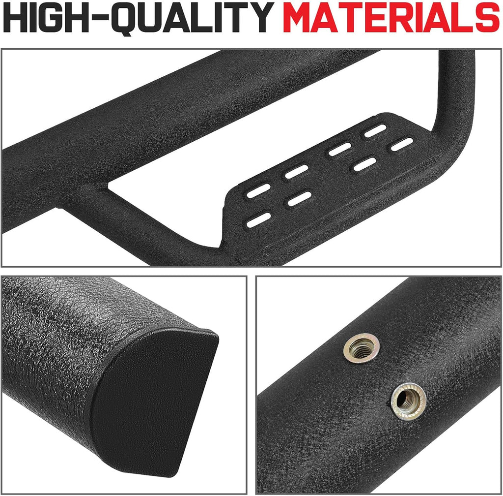 Running Boards Compatible with 2005-2023 Tacoma Double Cab with 4 Full-Size Doors, 4.5 Inches Drop Down Side Steps Running Boards for Tacoma.