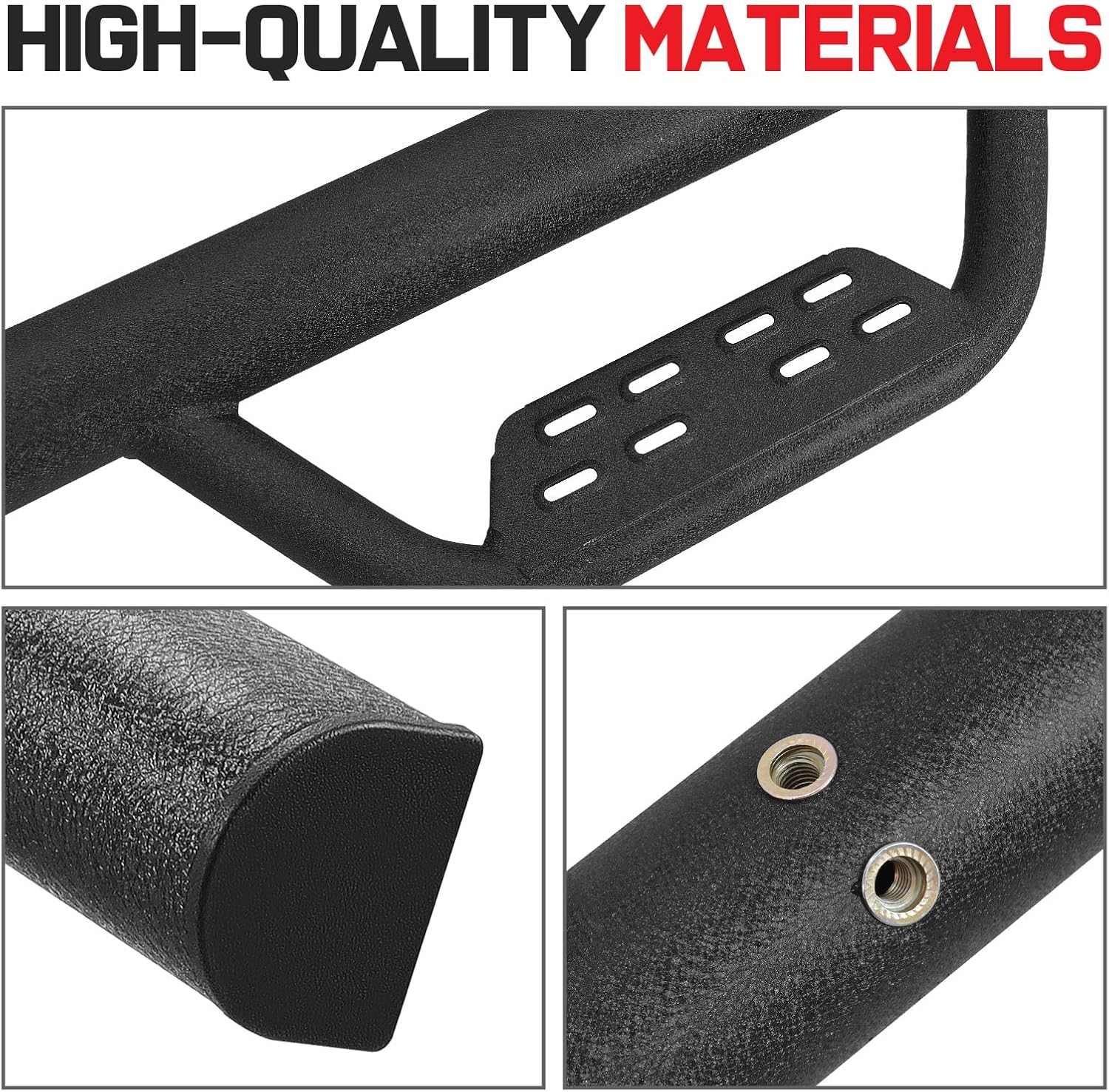 Running Boards Compatible with 2005-2023 Tacoma Double Cab with 4 Full-Size Doors, 4.5 Inches Drop Down Side Steps Running Boards for Tacoma.