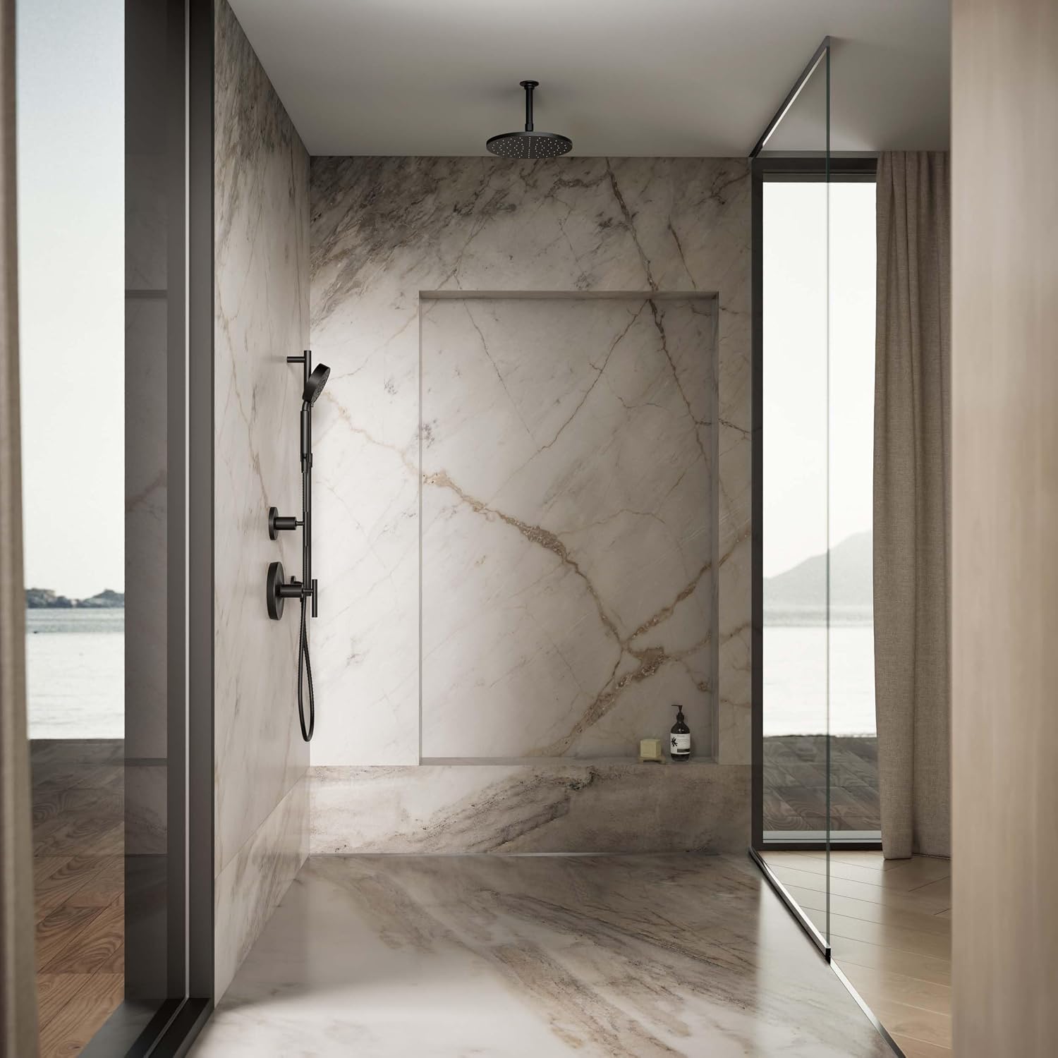 Kohler 10 CONTEMPORARY ROUND RAIN SHWHD,1.75GPM