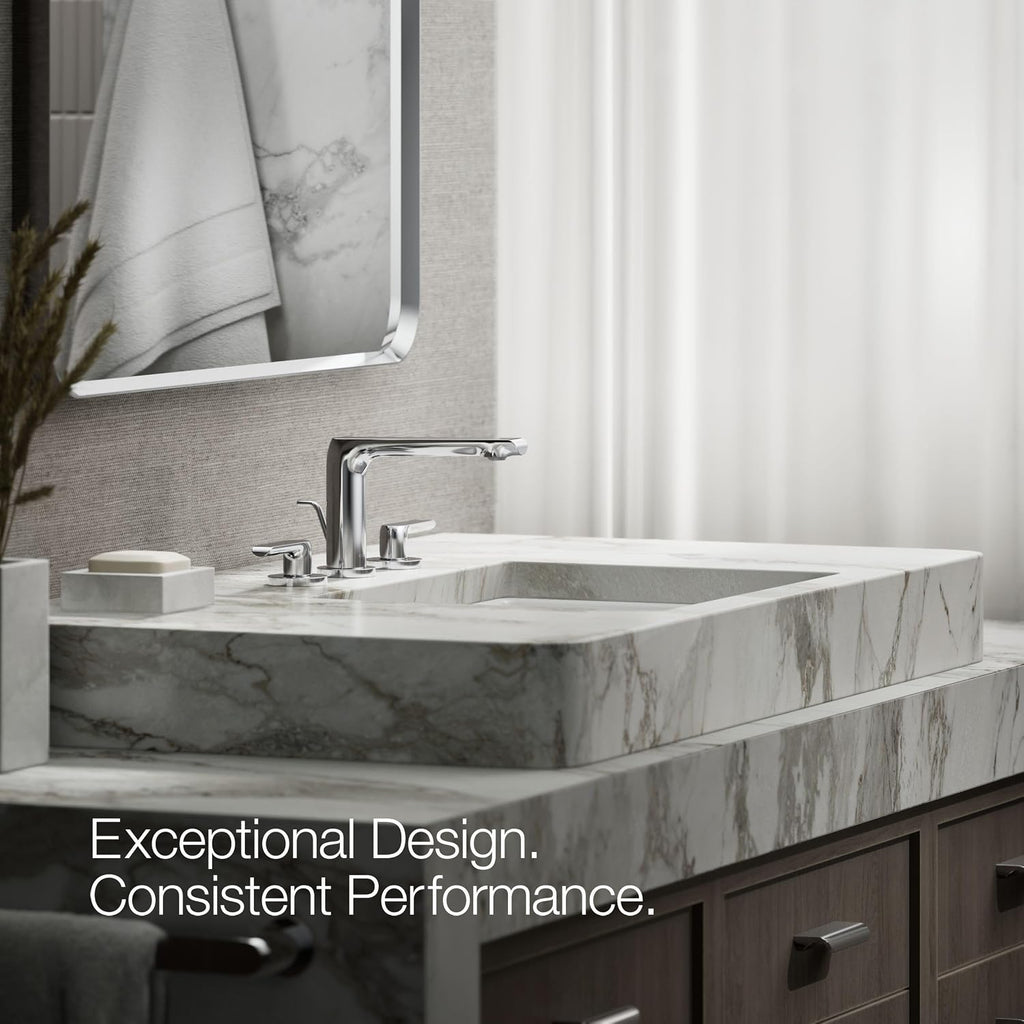 Kohler 97352-4-CP Avid® Widespread Bathroom Sink Faucet, 1.2 gpm, Polished Chrome