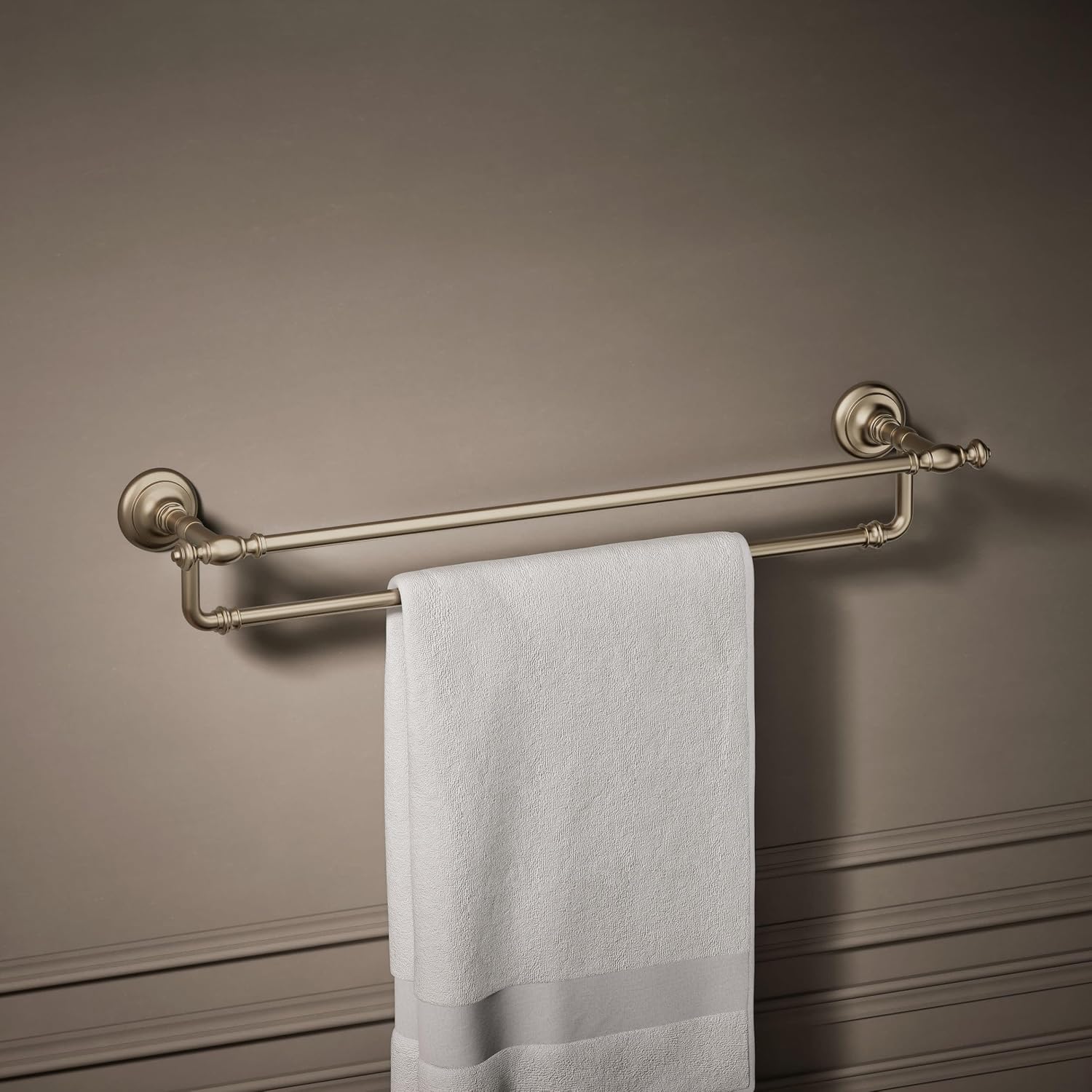 Kohler 72570-BV Artifacts® 24' Double Towel bar, Vibrant Brushed Bronze