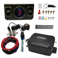 On Board Air Compressor System Air Pump System with Digital Dual Path Air Gauge Paddle Valve Gauge Air Line T Fittings for Trucks Vans (Red)