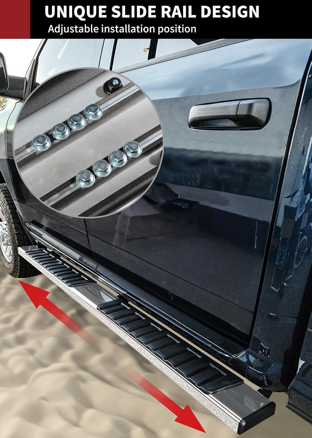 YITAMOTOR 6.5 inches Running Boards Compatible with 2015-2026 Chevy Colorado/GMC Canyon Crew Cab Side Step Nerf Bars