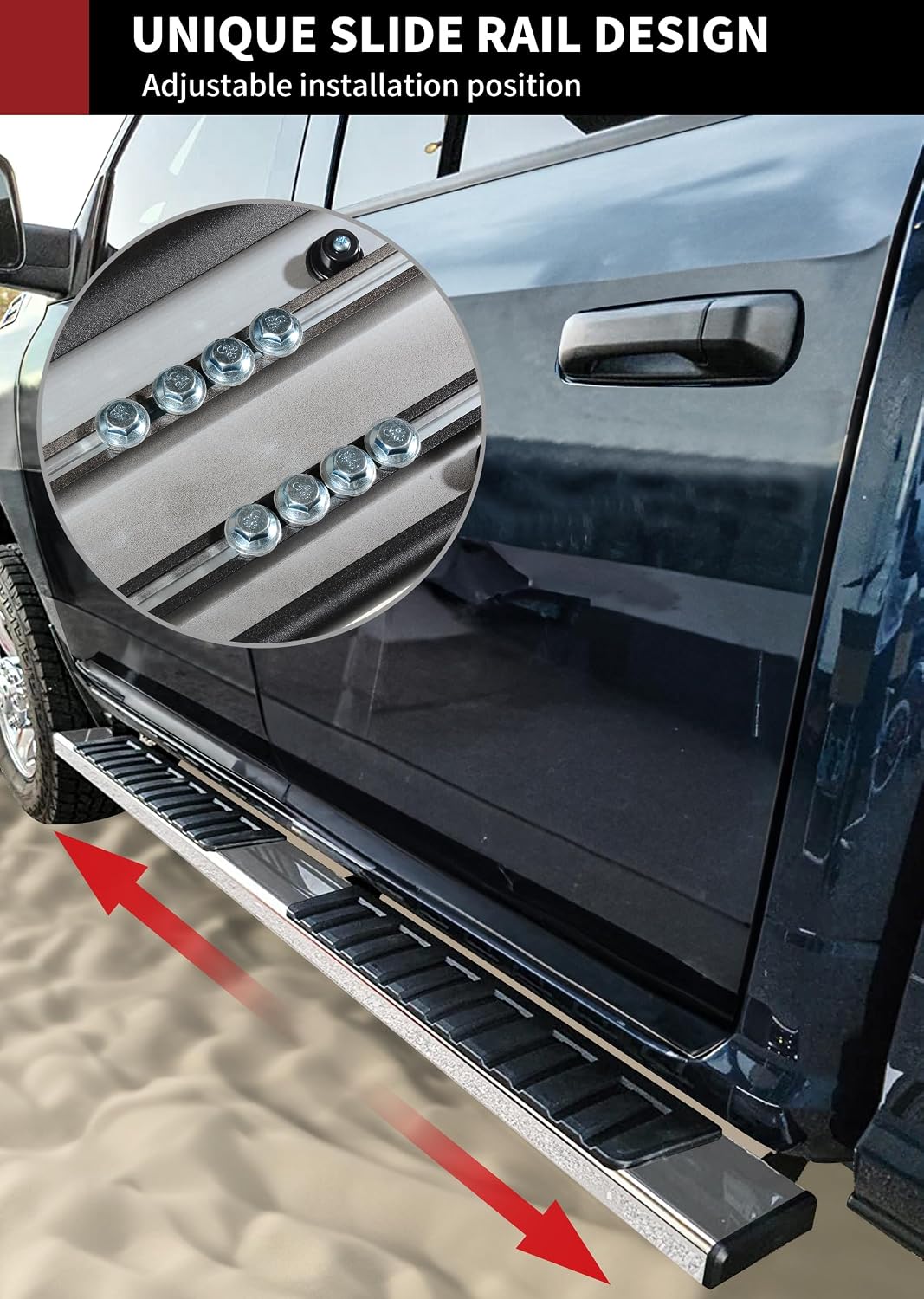 YITAMOTOR 6.5 inches Running Boards Compatible with 2015-2026 Chevy Colorado/GMC Canyon Crew Cab Side Step Nerf Bars