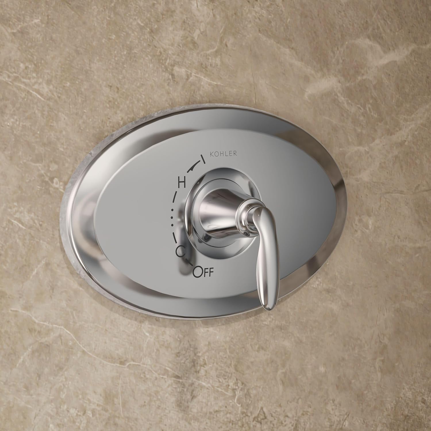 Kohler K-TS21947-4G-CP Remodel Rite-Temp Shower Trim Kit, 1.75 GPM, Polished Chrome