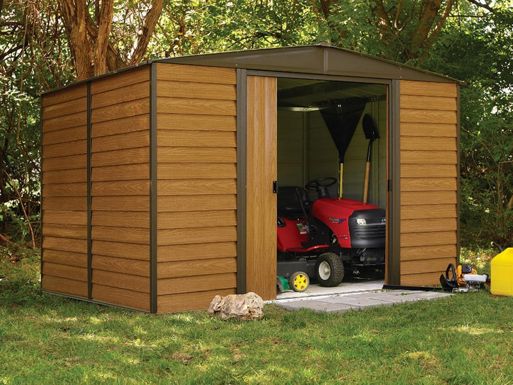 Arrow WR108 Woodridge EG, Steel Storage Shed, 10' by 8', Neutral