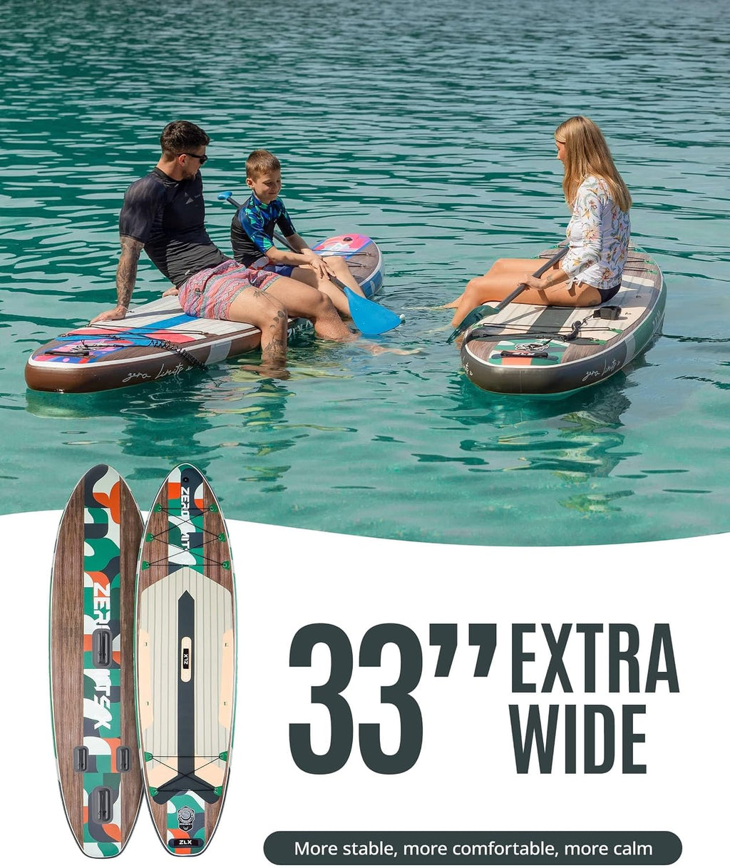 2 PCS Paddle Board - 10.5 FT Inflatable Stand Up Paddle Board with Accessories & 11.5 FT Inflatable Stand Up Paddle Board Skill Levels, Adults & Youth