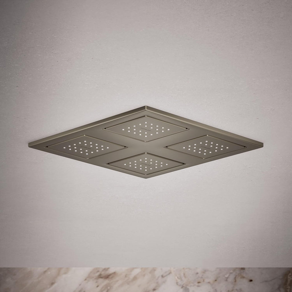 Kohler 98740-BN WaterTile® Rain Overhead shower panel with four 22-nozzle sprayheads, Vibrant Brushed Nickel