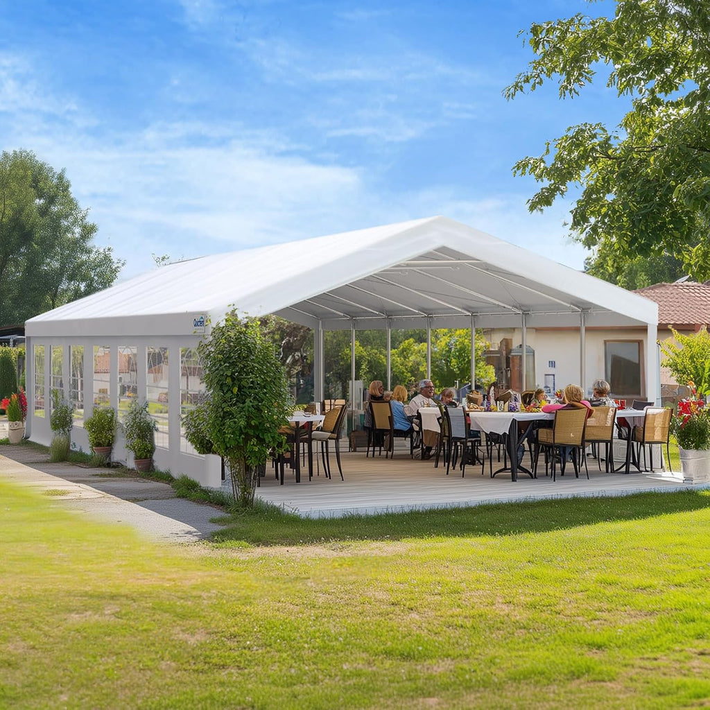 Quictent 20x50ft Heavy Duty Party Tent Upgraded Wedding Tent for Parties Event Shelter Outdoor Canopy with Storage Bags