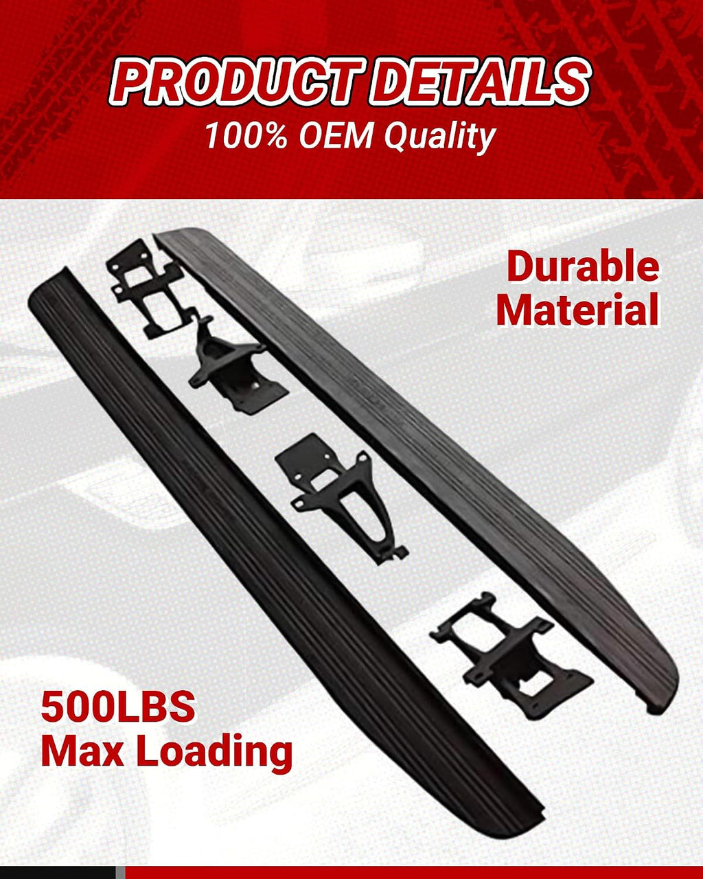 US Stock 500LBS Side Steps for Range Rover SWB 2013-2021 L405/Range Rover Sport L494 2014-2022 Running Boards Nerf Bars Heavy Duty Easy Install Original Style