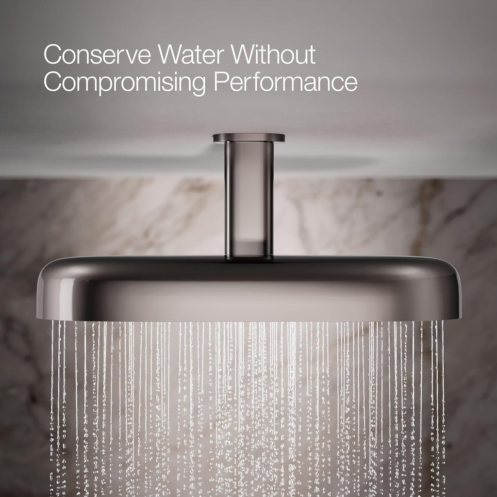 Kohler 26297-TT Statement® Oblong 18' two-function rainhead, 2.5 gpm, Vibrant Titanium
