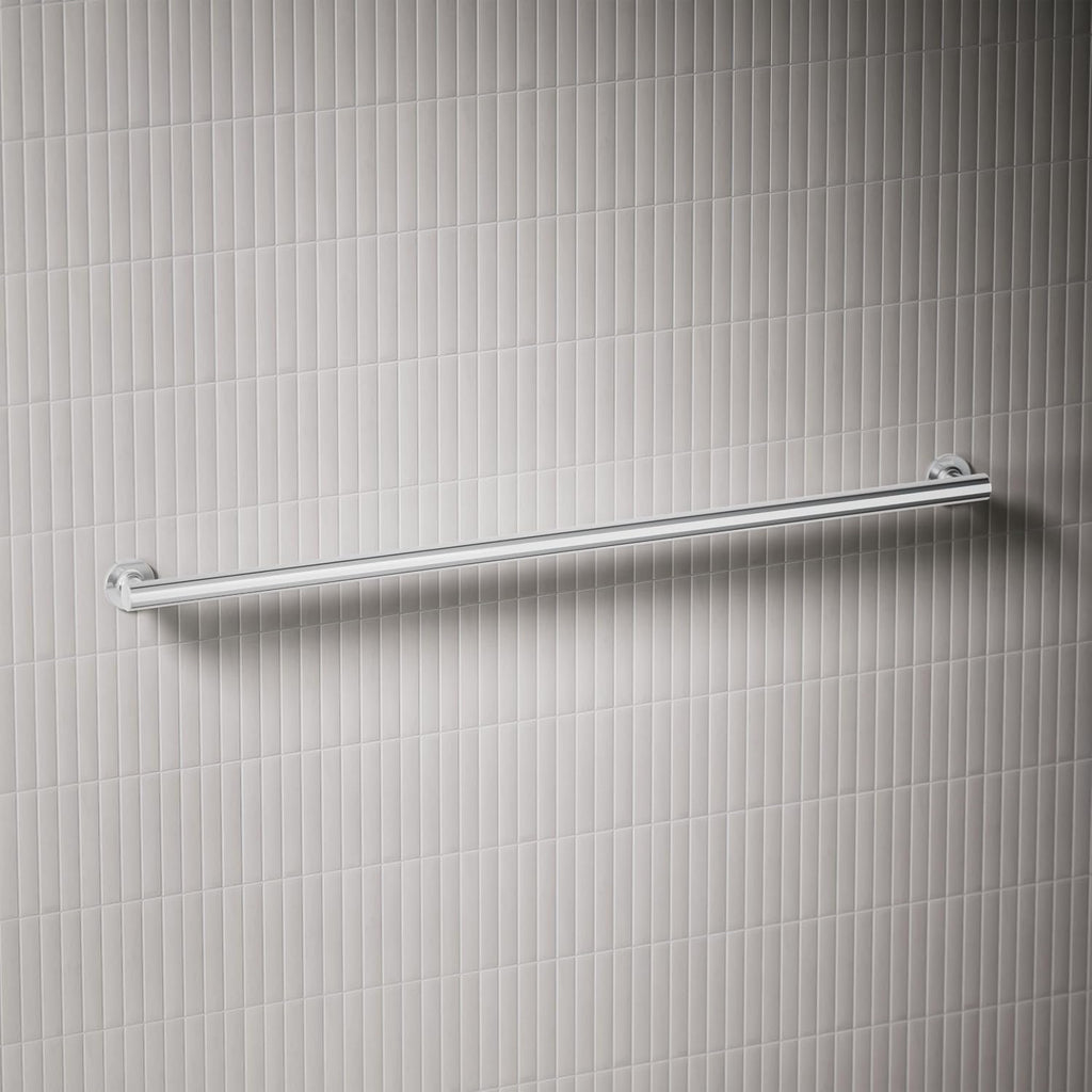 KOHLER 11896-S Purist 42' Grab Bar for Bathtubs and Showers, Wall-Mount Grab Bars for Bathroom, Polished Stainless