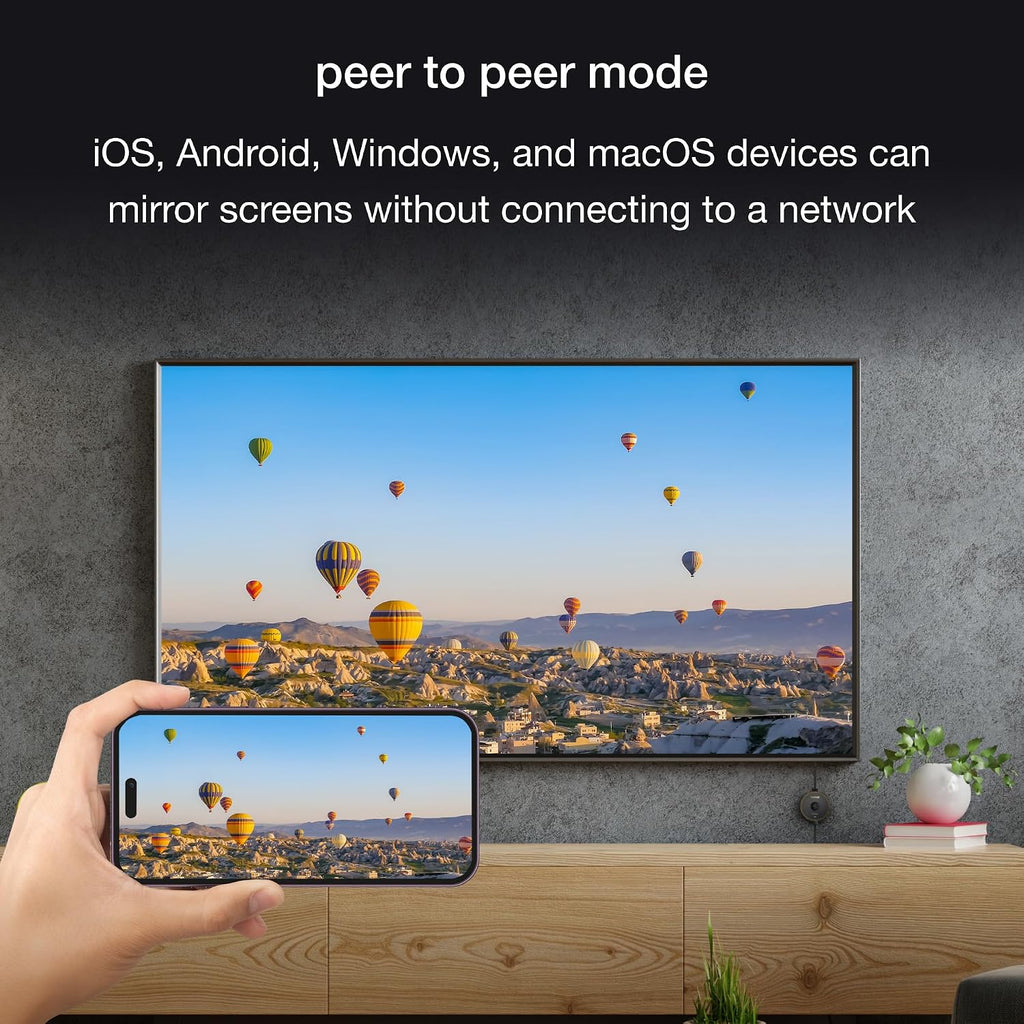 EZCast Ultra U2 4K Wireless Display Adapter – WiFi 6, HDR, DLNA AirPlay Miracast, Screen Mirror & Extend for PC, Laptop, iOS & Android