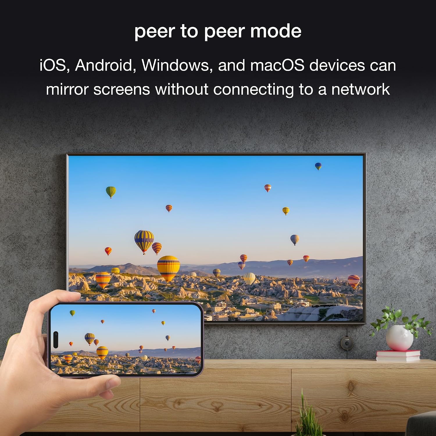 EZCast Ultra U2 4K Wireless Display Adapter – WiFi 6, HDR, DLNA AirPlay Miracast, Screen Mirror & Extend for PC, Laptop, iOS & Android