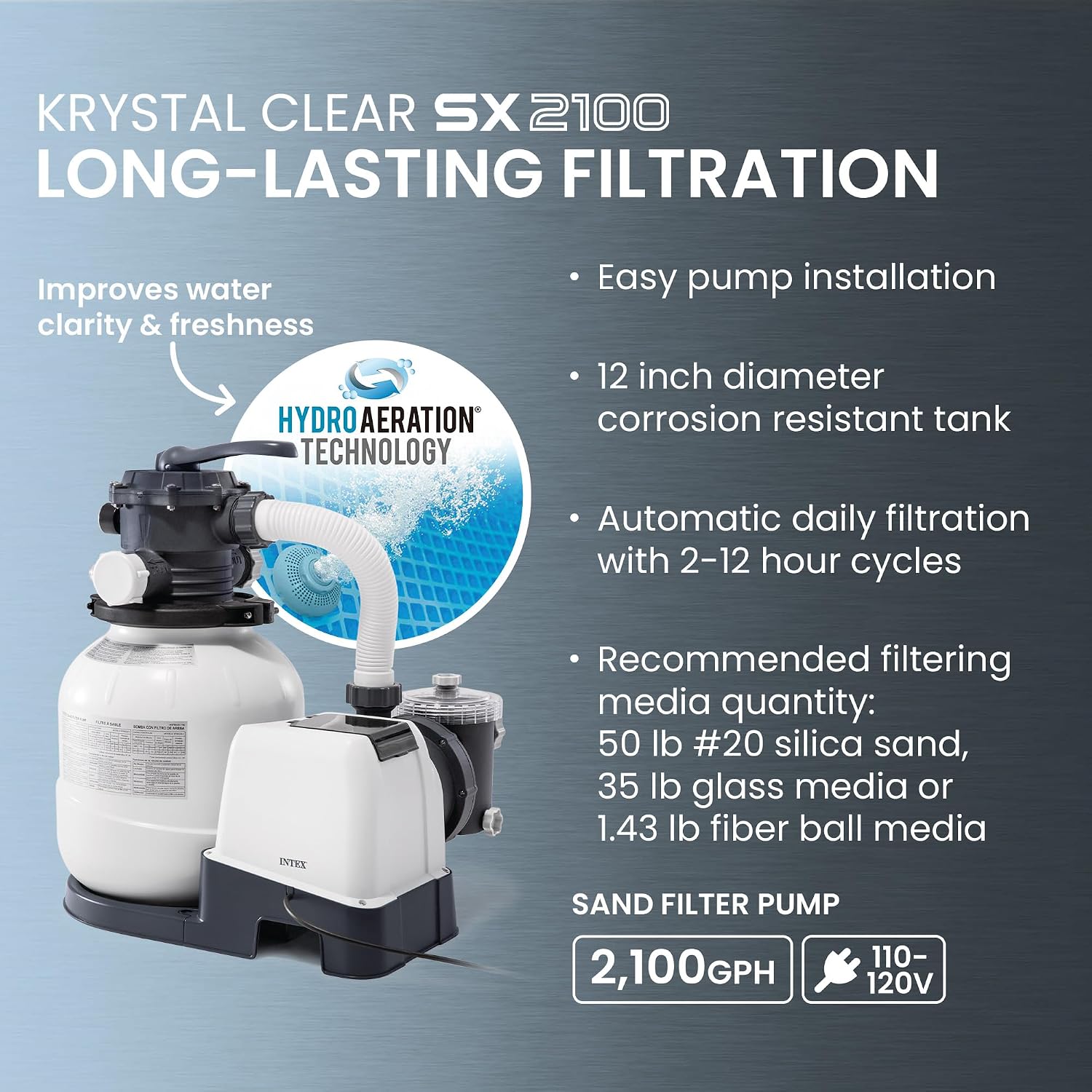 INTEX 26329EH Ultra XTR 18ft x 52in Above Ground Swimming Pool Set with Sand Filter Pump and Deluxe Automatic Vacuum Cleaner