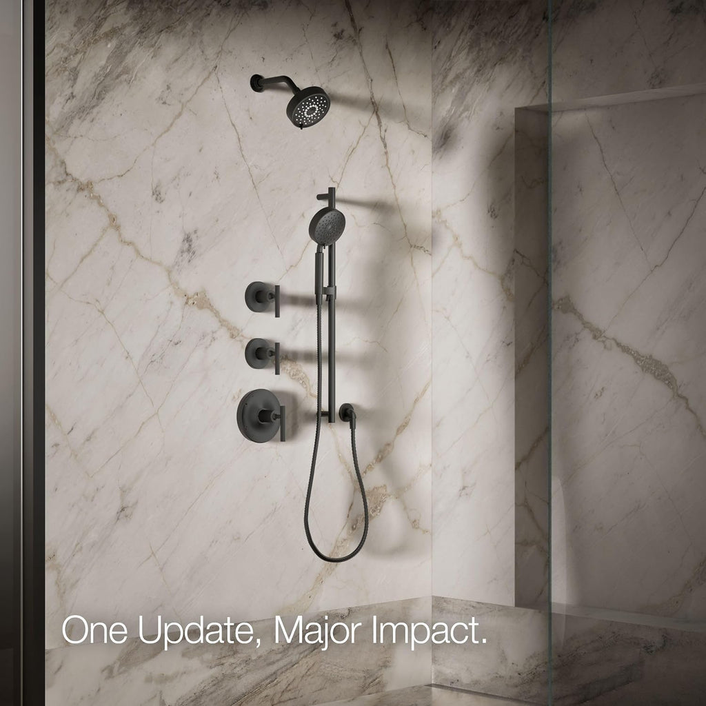 Kohler 22170-G-BL Purist® Three-function showerhead, 1.75 gpm, Matte Black