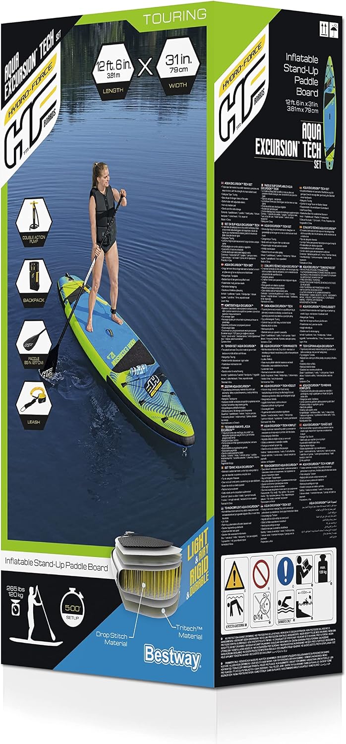 Bestway Hydro-Force High Wave Inflatable Stand Up Paddle Board Sup Set