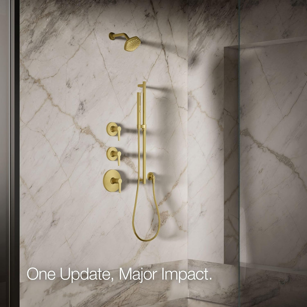 Kohler 27050-G-2MB Occasion® Single-function showerhead, 1.75 gpm, Vibrant Brushed Moderne Brass