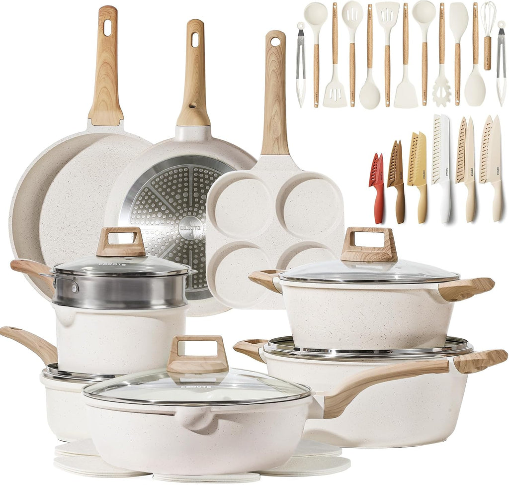 Cookware Set+Cooking Utensils+Knife Set
