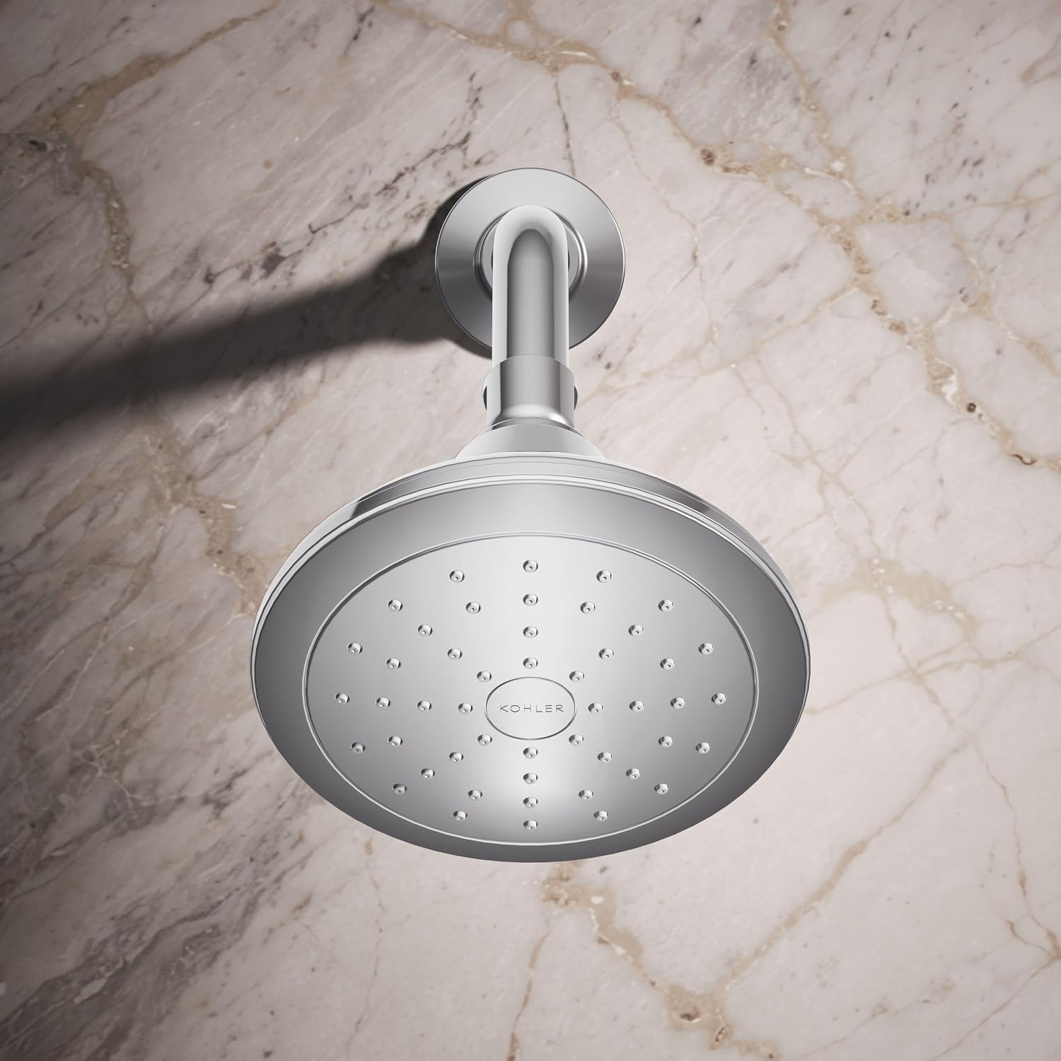 KOHLER 45417-G-CP Pinstripe Showerhead, Polished Chrome