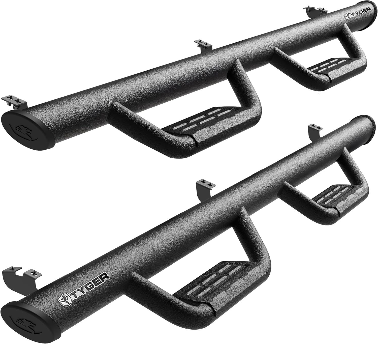 Tyger Auto Tyger Access Running Boards Compatible with 2005-2023 Toyota Tacoma | Double Cab | TG-AS2T24004 | Textured Black Drop Step Rail