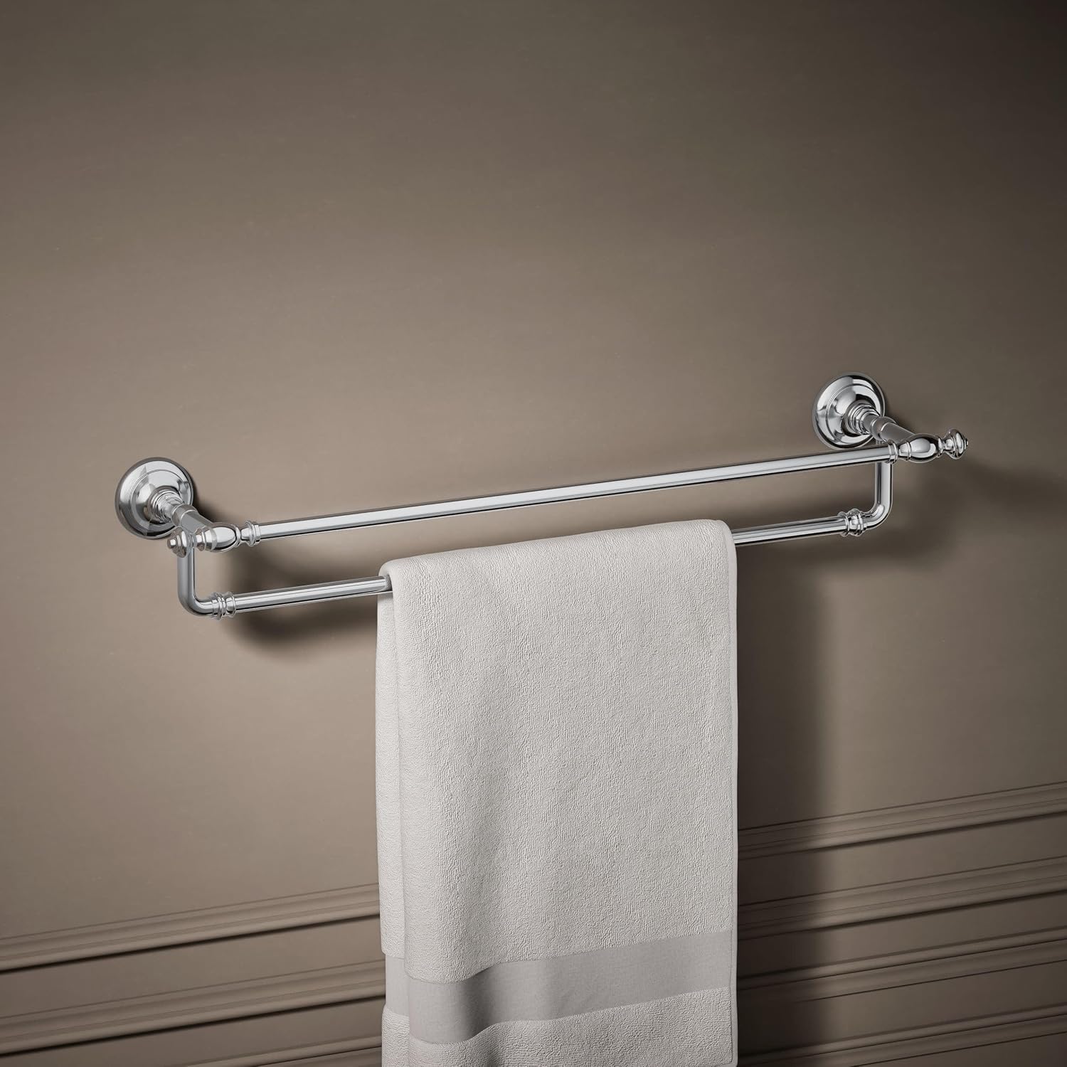 Kohler 72570-CP Artifacts® 24' Double Towel bar, Polished Chrome