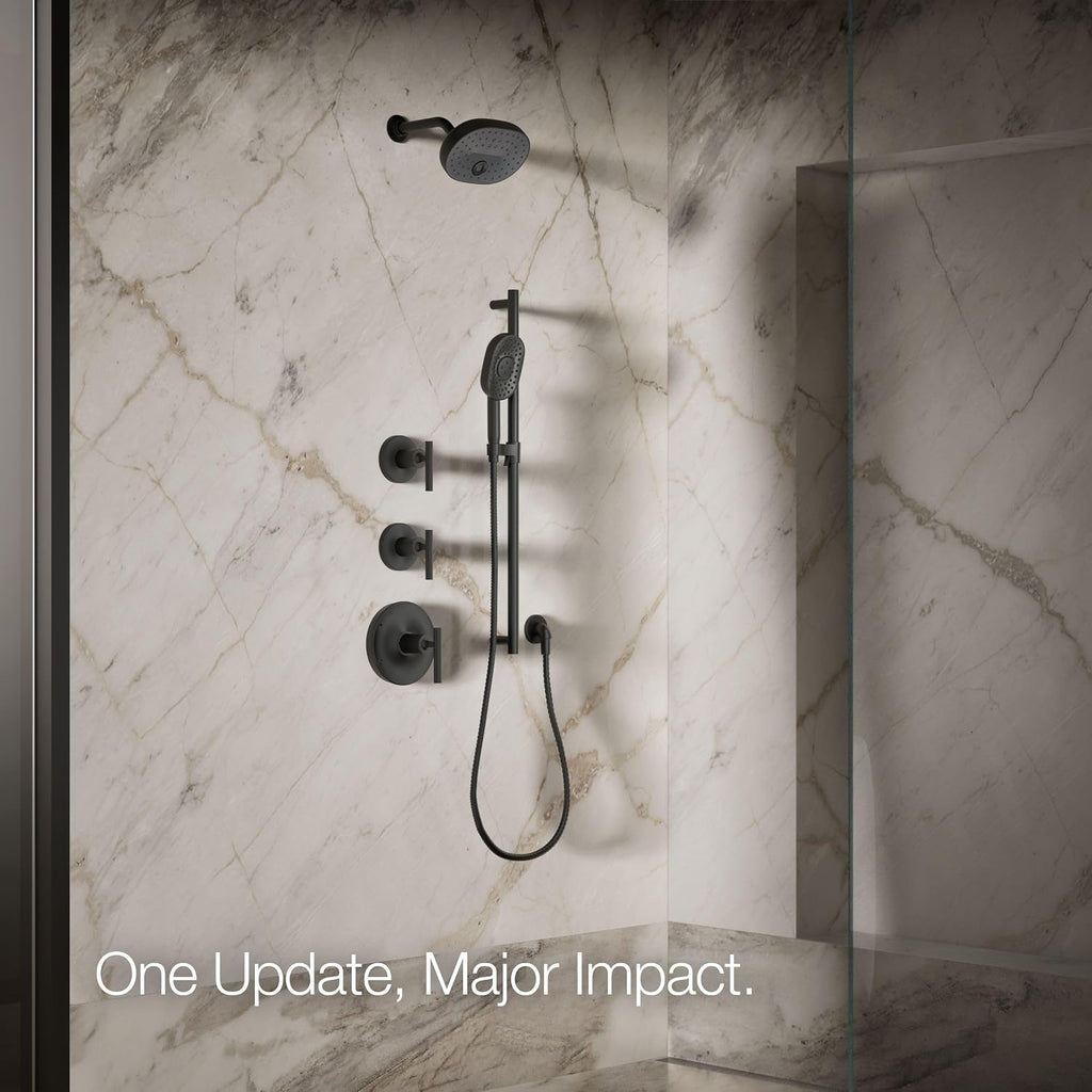 Kohler 26290-G-BL Statement® Three-function showerhead, 1.75 gpm, Matte Black