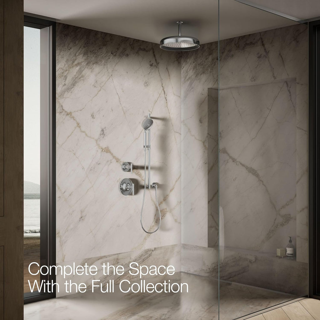 Kohler 26292-CP Statement® Round 14' single-function rainhead, 2.5 gpm, Polished Chrome